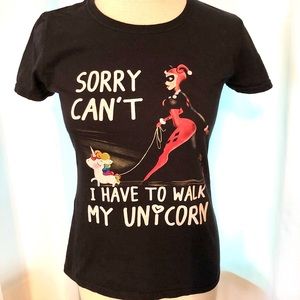 Sorry I Can’t I Have to Walk My Unicorn T-Shirt